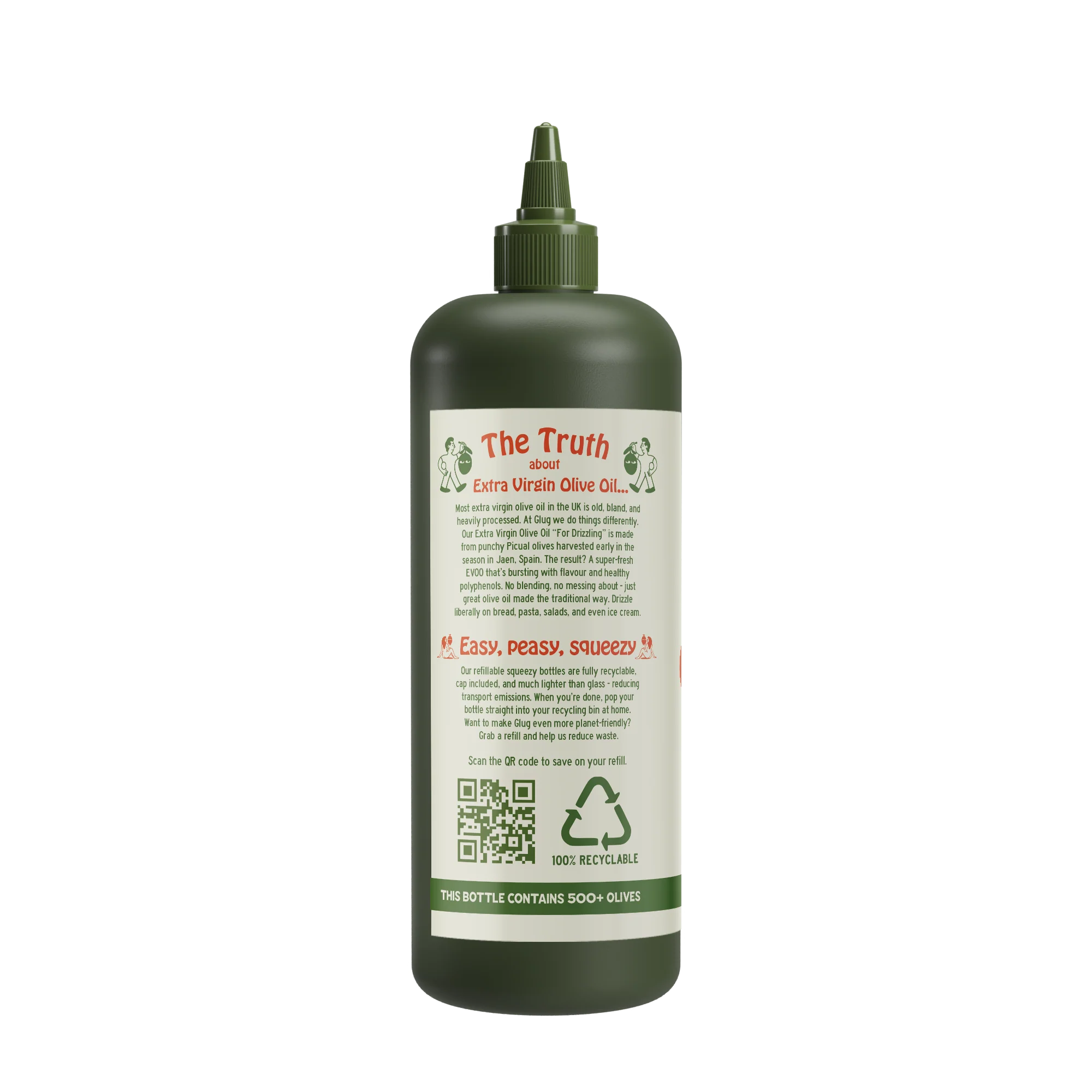 Glug Extra Virgin Olive Oil for Drizzling 750ml - Image 2
