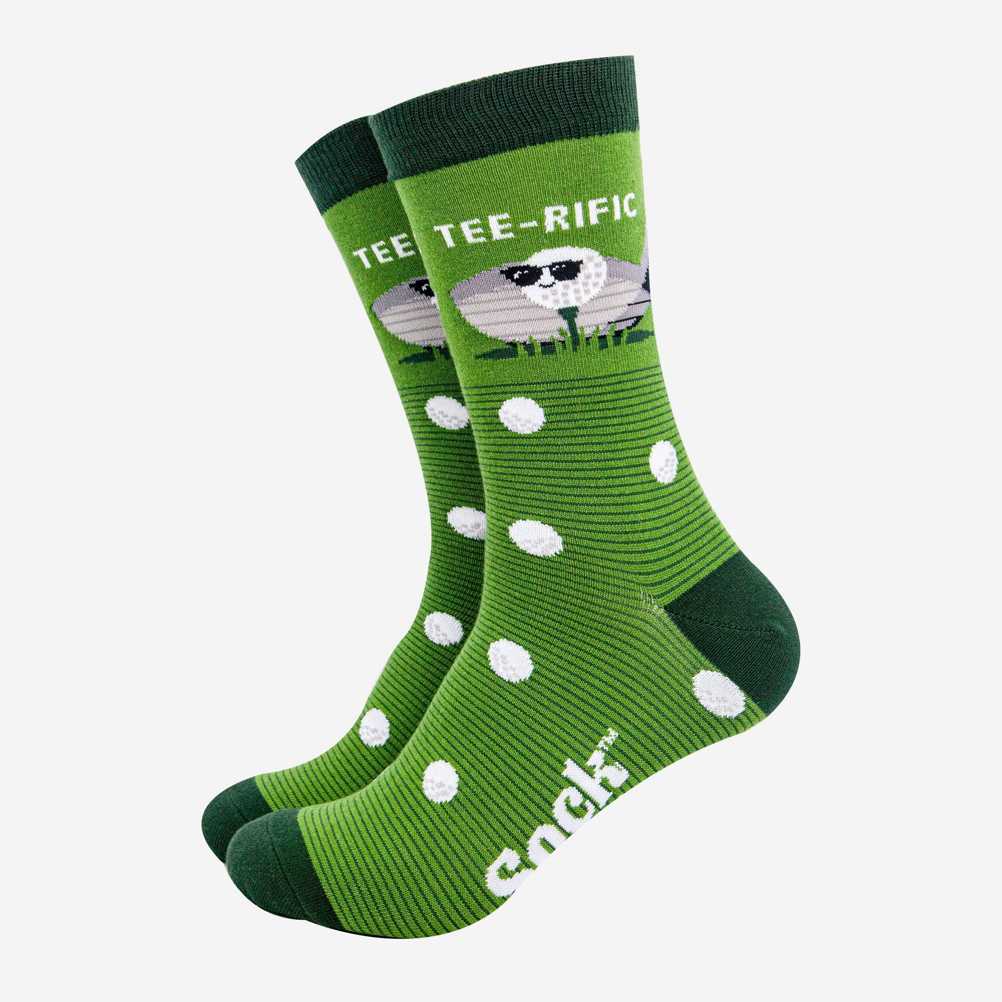 Sock Talk Green Teerific Golf Socks