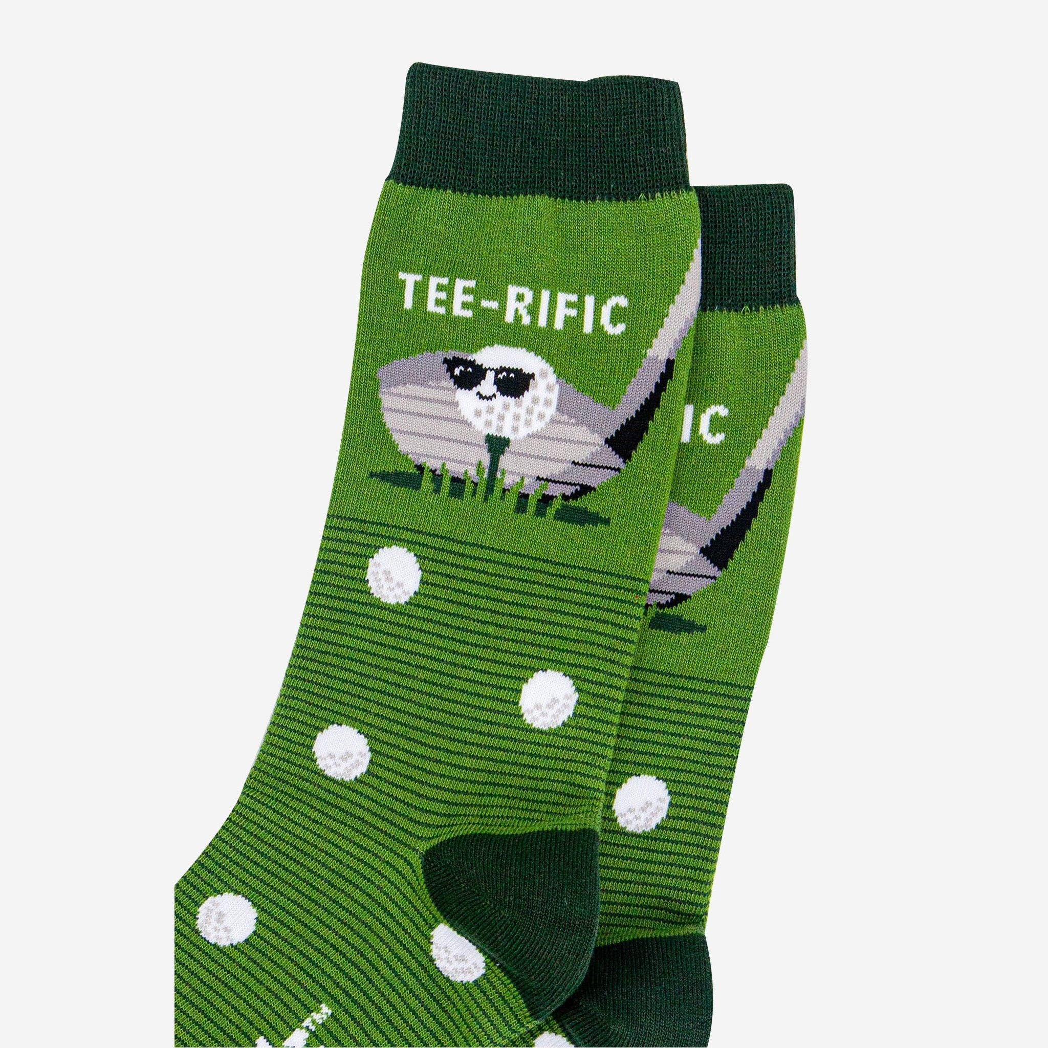 Sock Talk Green Teerific Golf Socks - Image 3