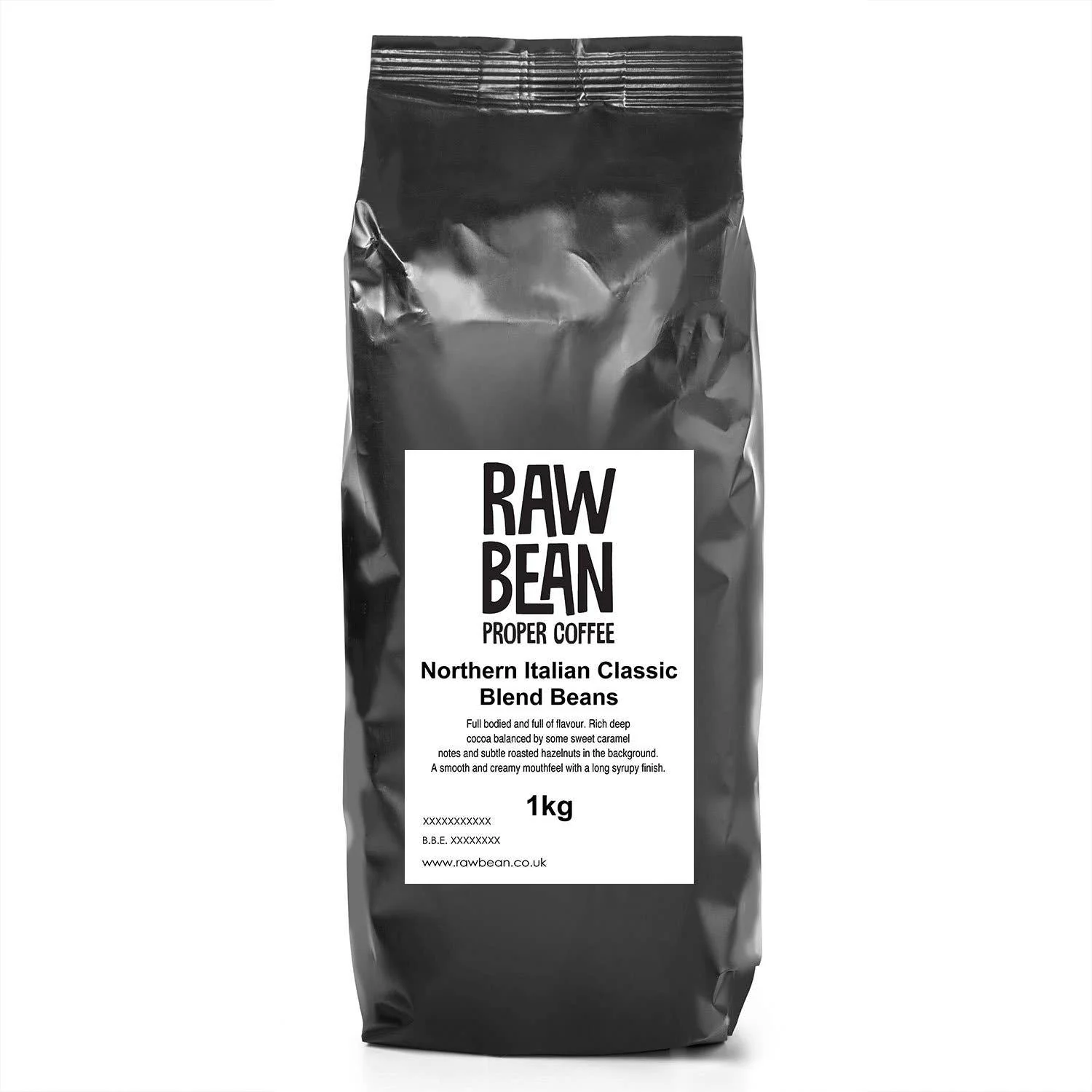 Raw Bean Northern Italian Classic Blend 1kg Coffee Beans